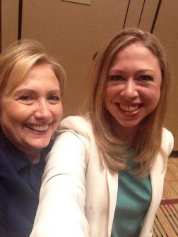 Hillary and Chelsea Clinton